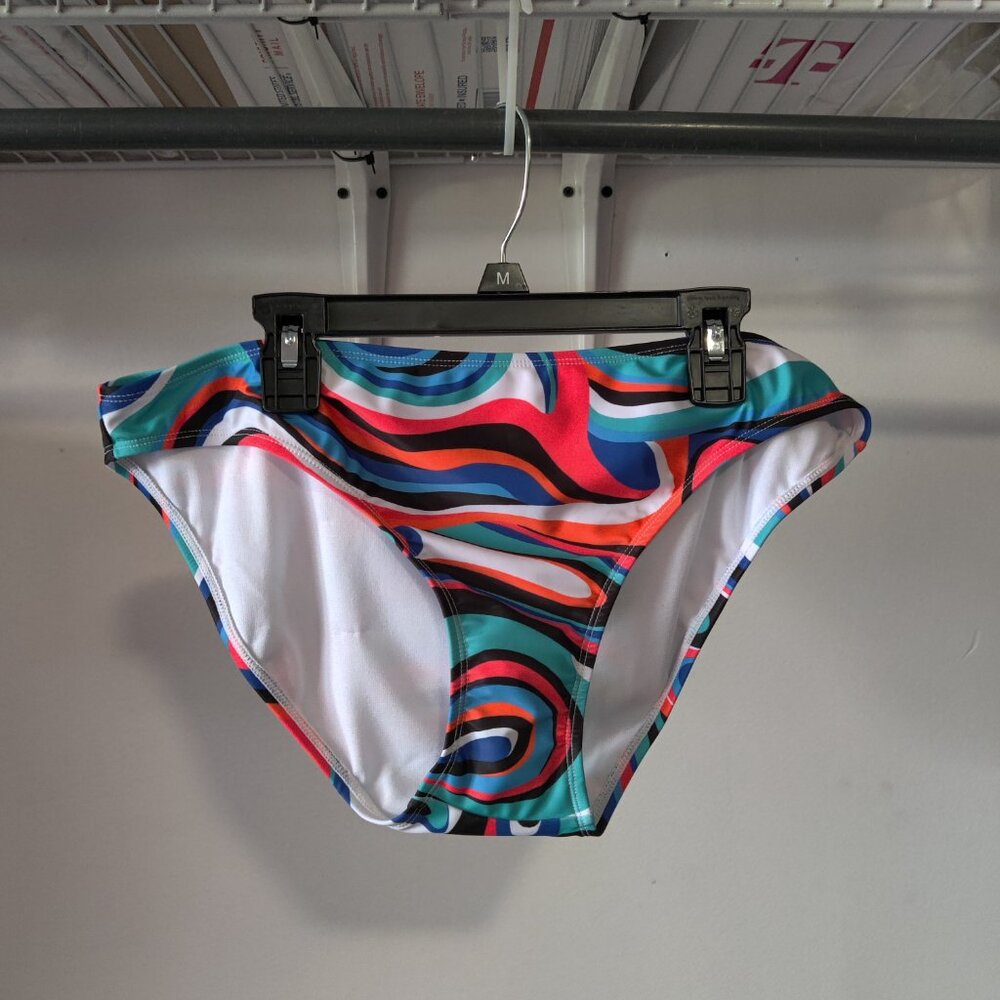 NWoT Reebok Women's Hipster Bikini Swim Bottom Multicolor Size XL $50 10HL154